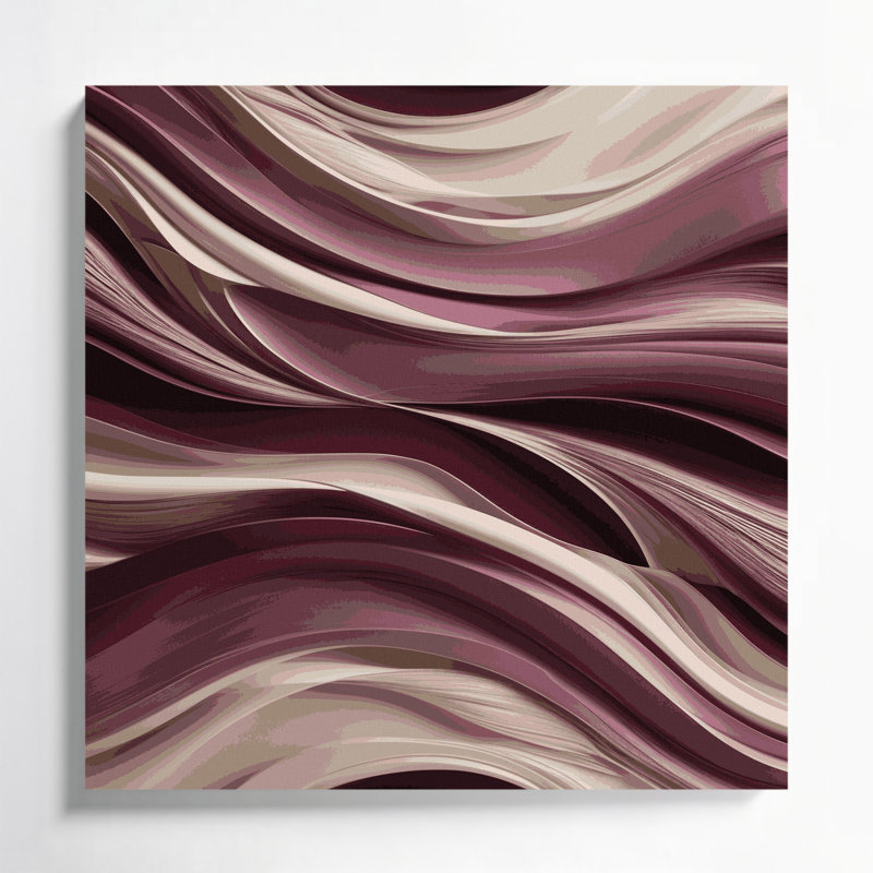 Art abstrait sur toile, paysage abstrait rouge, H 8 po x l 8 po