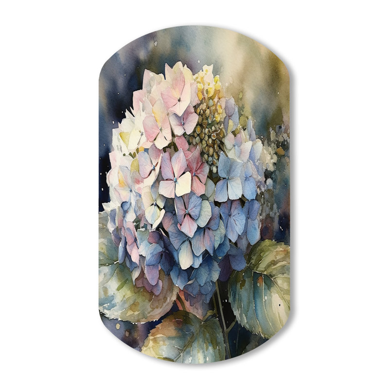 Décoration murale Eddy - Hydrangea Cylindre, H 31 po x l 19 po