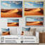 " Beige Blue Indian Art Golden Desert "-2047062896-2047062897
