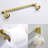 Gold Sus304 Stainless Steel Bathroom Hardware  3 . Rustproof, Heavy Duty. Towel Bar, Toilet Paper Holder, Robe Hook. Modern Style With Scratch- Surface. Easy To Install. Mounting Included 3 - Steel.-852092954