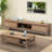Solid Ash Wood TV Stand and Coffee Table Set