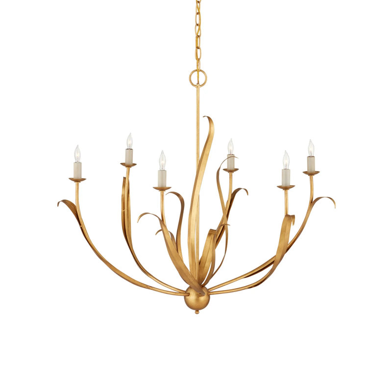 Lustre traditionnel / classique à 6 lumières de style bougie Menefee