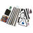 2'54'' Deluxe Black Billiards Accessory Kit