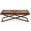 Table basse à pieds croisés