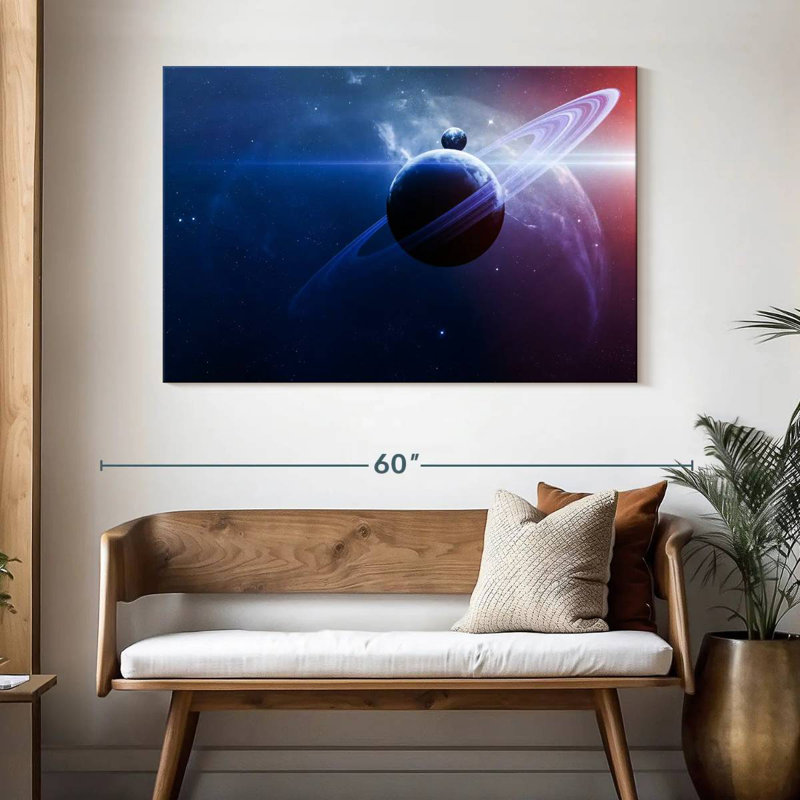 Planètes d'Oberle dans l'espace, H 32 po x l 48 po