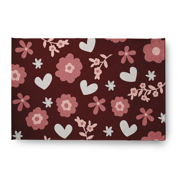 Chenille Floral Indoor Rug
