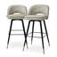 Cliff Upholstered Stool with Metal Frame-1029637396