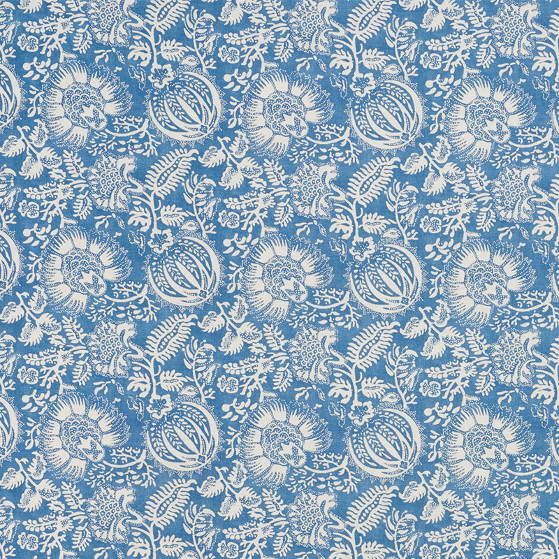 Tissu imprimé grenade, Indigo