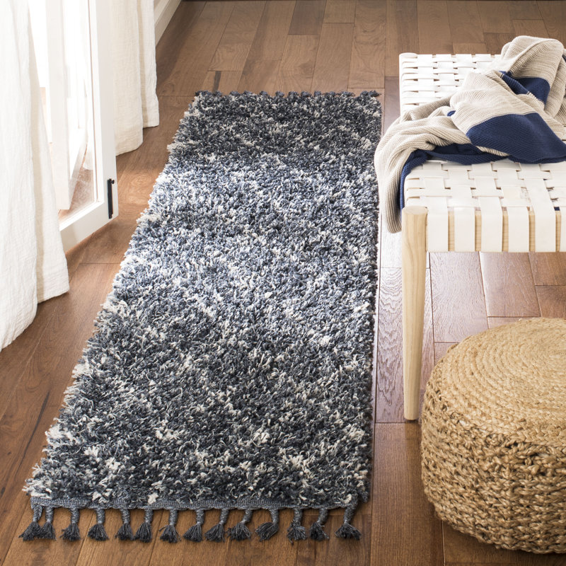 Killoren Pro Lux Shag 400 Performance Geometric Rug, Runner 2' x 8'