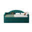 Lit de jour simple rembourré capitonné avec couchette, canapé-lit en velours avec ports USB et ports de charge de type C, aucun sommier nécessaire-2056648986