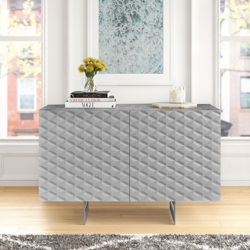 Erhart 110cm Sideboard, Concrete/Grey