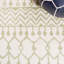 Tapis ivoire / sauge en polypropylène tissé à la machine Lorenco-797833389