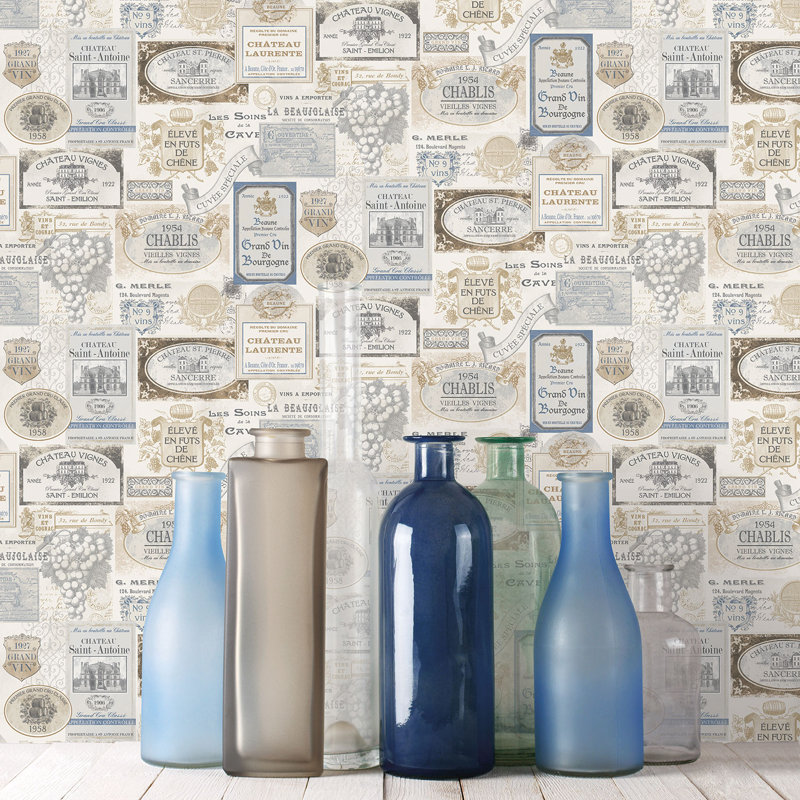 Angelos 1000cm x 53cm Matte Paste the Wall Wallpaper Roll, Blue