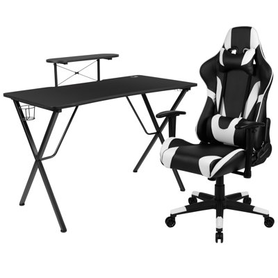 Bridesdale 2 Piece Computer Desk Office Set