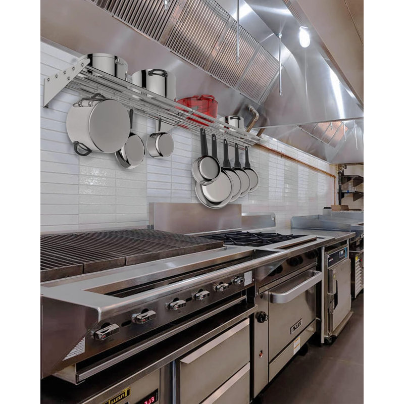 Pot Rack, 14cm H x 150cm W x 32cm D