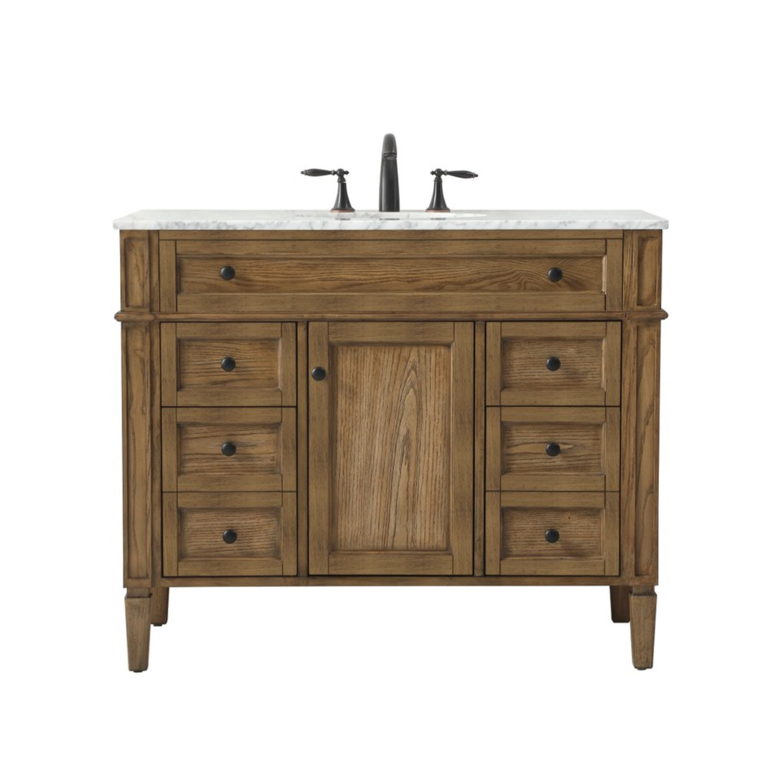 Rivers 42'' Single Bathroom Vanity, Driftwood