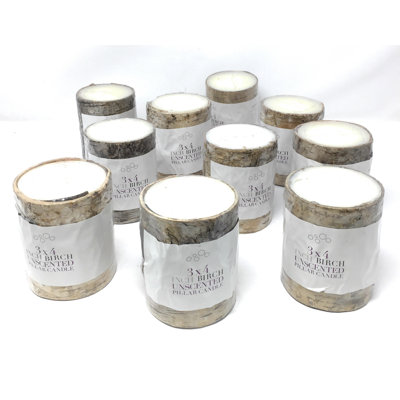 Unscented Pillar Candle
