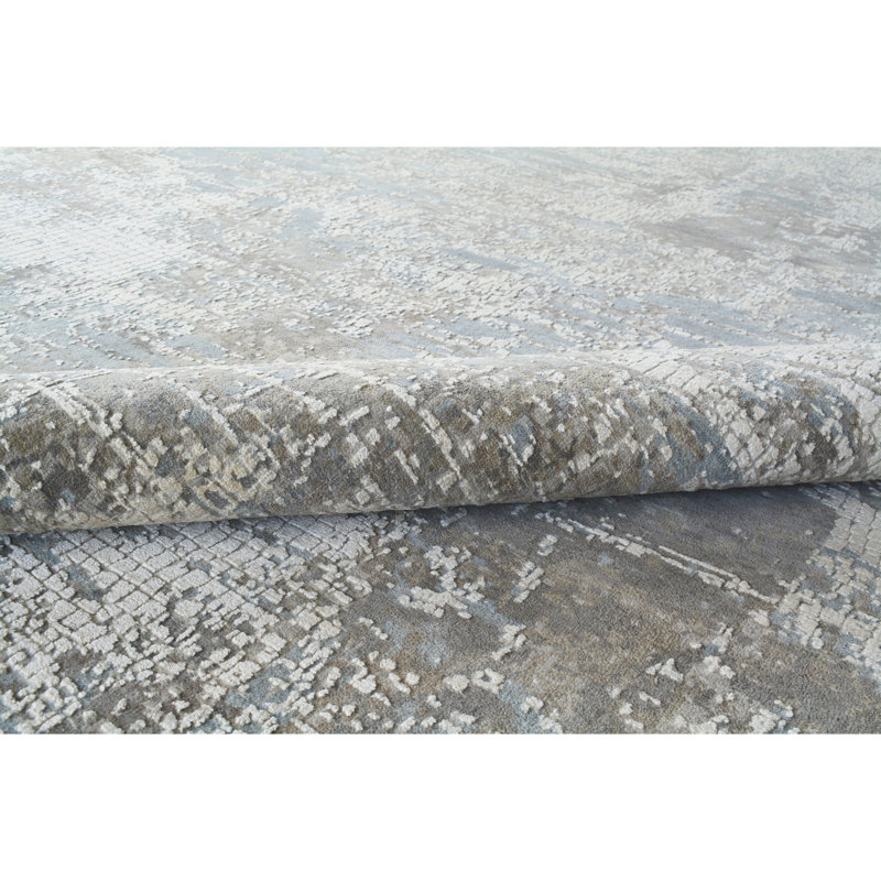 CARSC2606BL00 Abstract Area Rug, Rectangle 9' x 12'