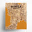 Manille, carte de la ville, impression-977120919-977120916