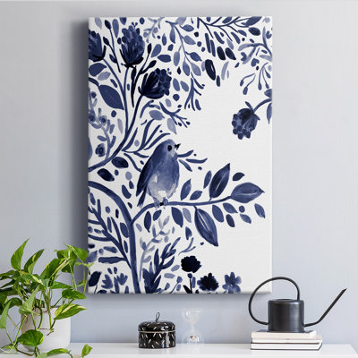 Indigo Song I - Wrapped Canvas Print