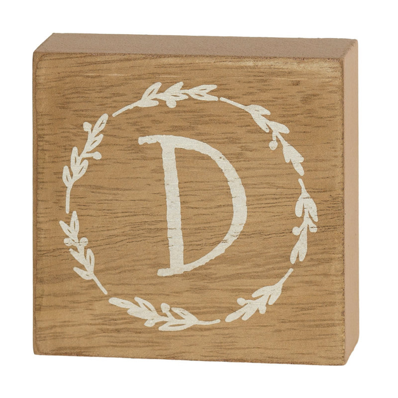 Plaque décorative «E» Bozhana, D