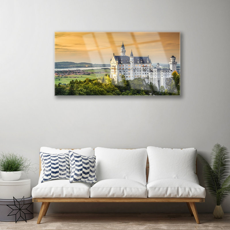 Landscape Chateau - Unframed Photograph on Glass