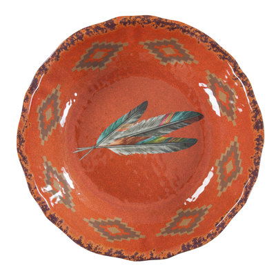 Feather Melamine Plastic Serving Bowl