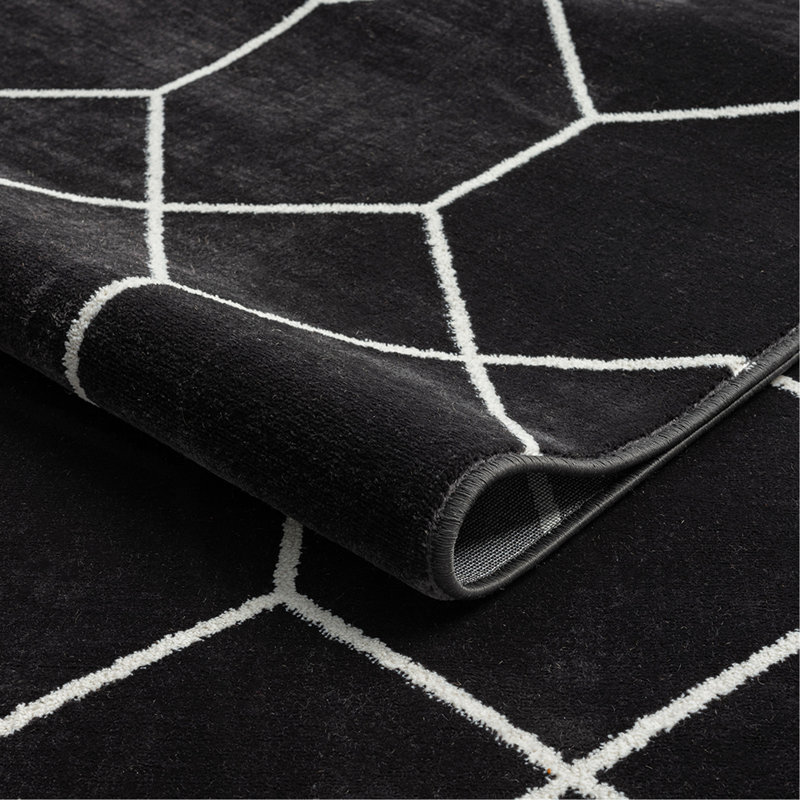 Tapis tissé à motif géométrique Trellis