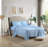 Swift Home Ruffle Hem 4-Piece Ultra-Soft Microfiber Sheet Set - Farmhouse, Shabby Chic, Feminine - Fits Mattress up to 14" Thick - Peach Fuzz, Durable, Easy Care-633929092-633929119