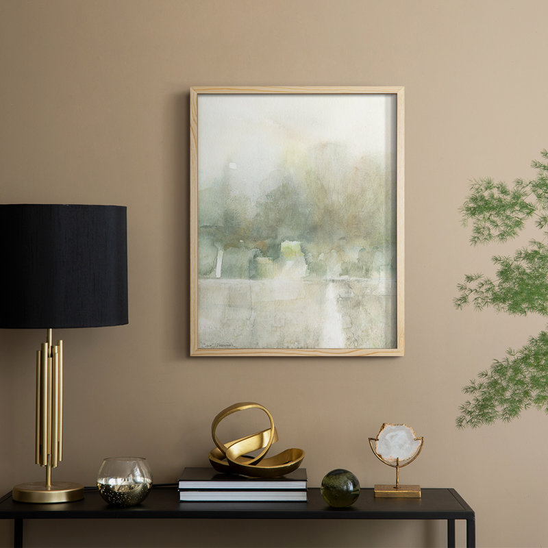 «Gentle Path II», reproduction encadrée - bois massif, Naturel, H 21 po x l 17 po