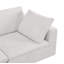 Canapé modulaire 5 pièces - Revêtement en tissu Belfast véritable