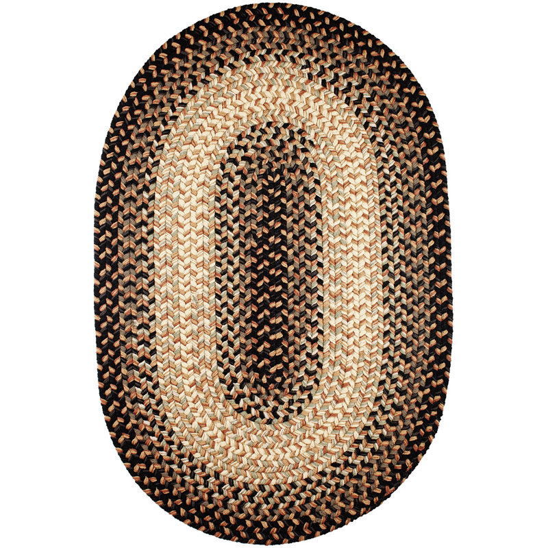 Tapis intérieur / extérieur tressé à la main Deserie, Ovale 5 pi x 8 pi