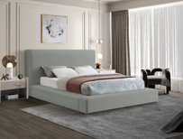 Ishia Upholstered Platform Bed - Multiple Sizes & Colors