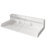 54" Waterproof MDF Laundry Countertop with Dividers & Raised Edges, Washer Dryer Topper-113382133