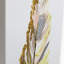 "Golden Feather", ensemble de 3 reproductions d'art sur toiles tendues