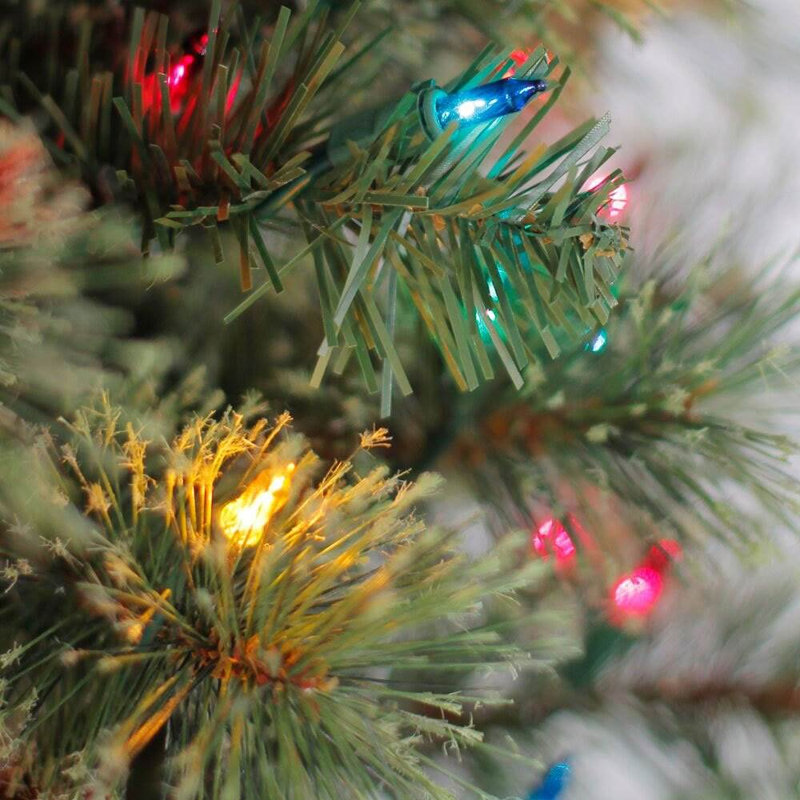 Home Heritage 7' Artificial Christmas Tree Colored Lights (2 Pack)