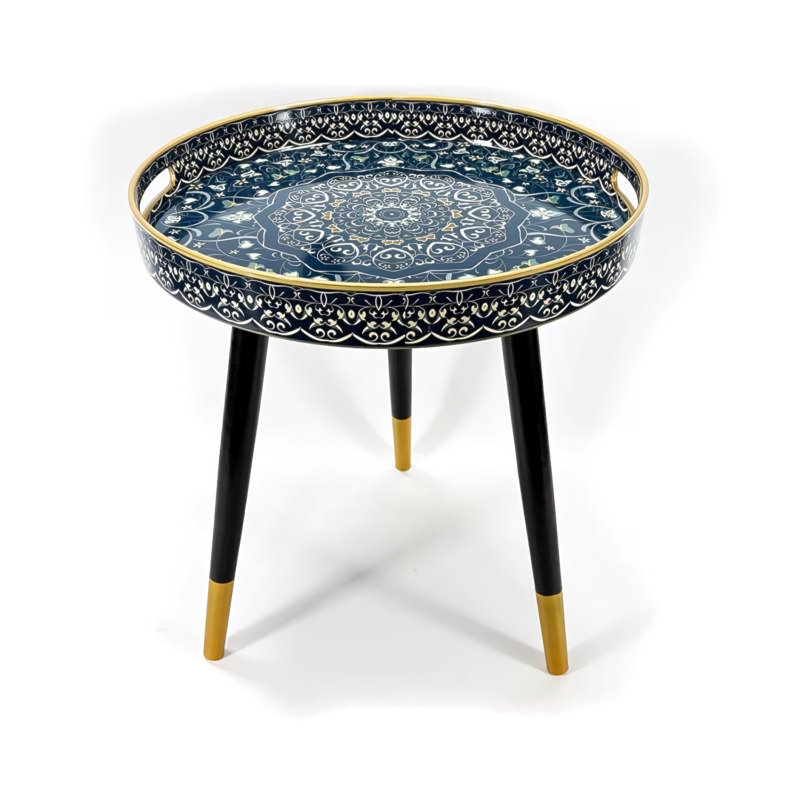 Bohemian 3-leg Round Side Table