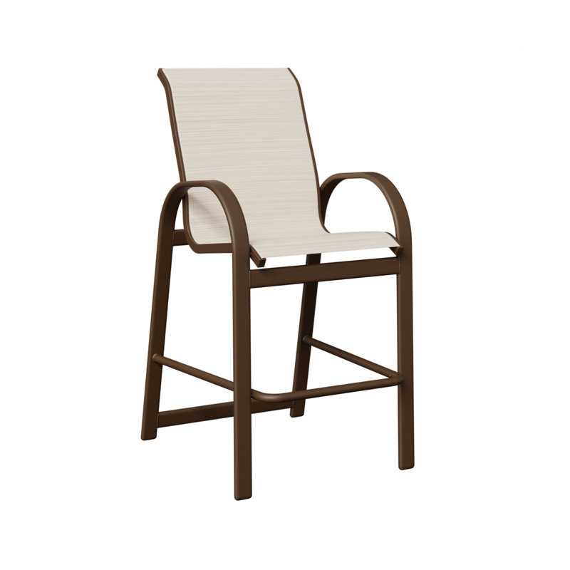 Fauteuil de bar berlinois Berlin Gardens, Ormeau Kozo, Filon de bois mesquite