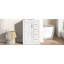 Meuble-lavabo 24 po avec lavabo intégré en céramique, meuble-lavabo à une porte, 3 tiroirs et meuble-lavabo simple pour petite et moyenne salle de bain-929876822