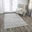 Tapis gris en laine noué à la main Stanford-1429172714