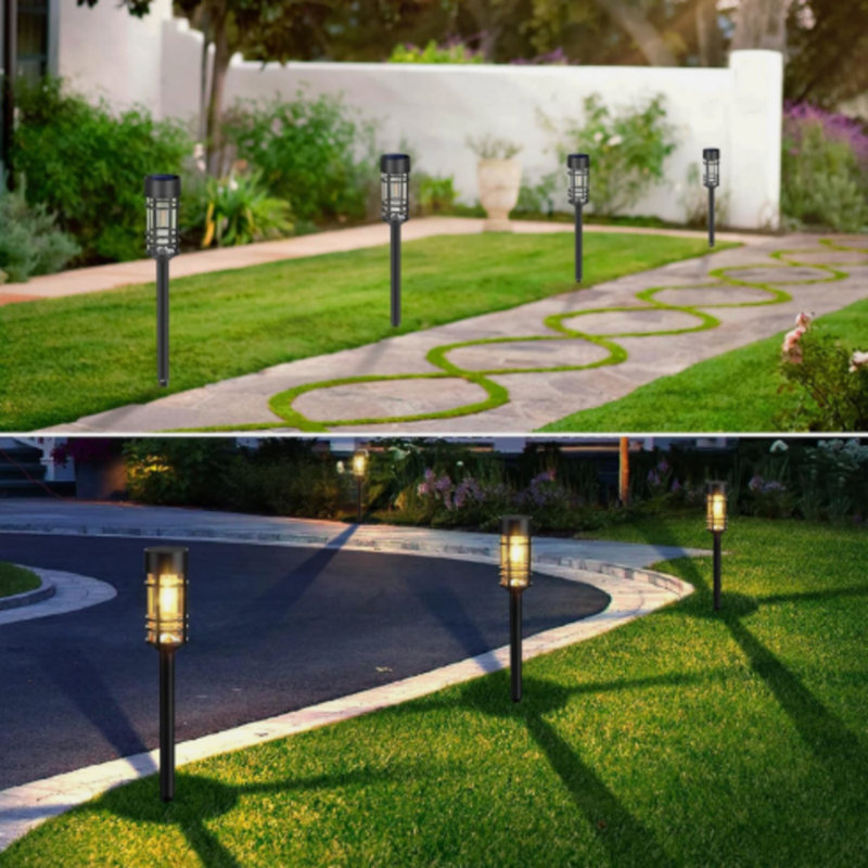 Matte Black Solar Powered Pathway Light