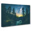 Mountain Stream In Abstract - Wrapped Canvas-55307587