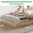 Wood Platform Bed Frame,Wooden Bed Frame Without Headboard, Wood Slat Support-2093448978-2093448982