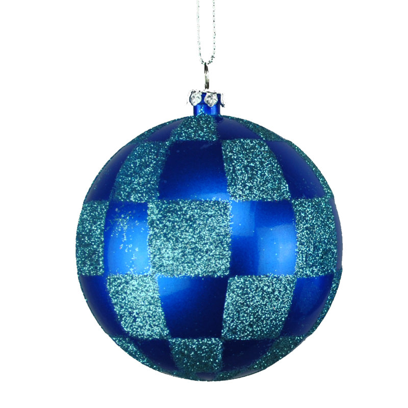 Ornement boule, Bleu