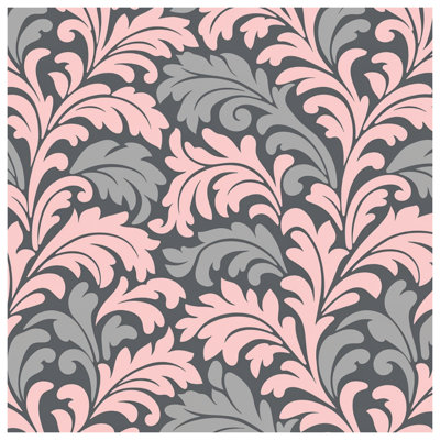 Gray Damask Comforter