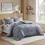 Ensemble d'édredon à rayures 7 pièces avec draps et taies d'oreiller 7 pièces-128503554