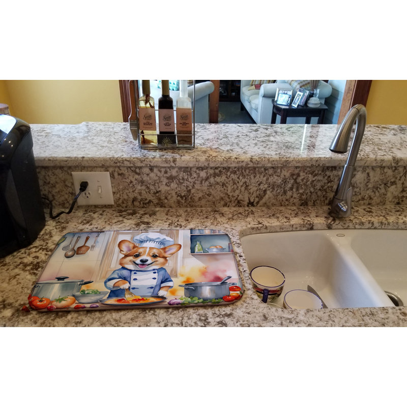 Tapis de vaisselle Corgi The Chef