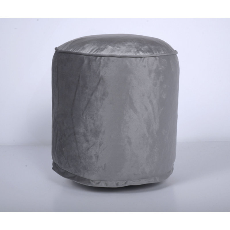 Shimon Cylinder Pouf, Grey