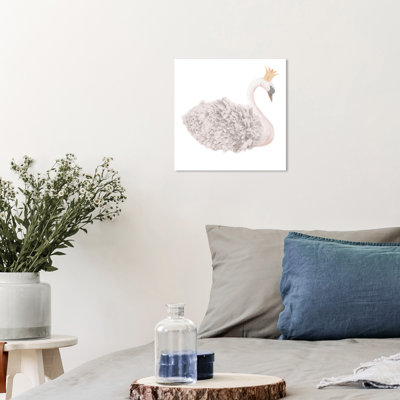 Adreanne Swan, aquarelle rosée sur toile