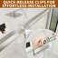 Porte de douche coulissante simple demi-cadre avec verre trempé de 1/4 po de l 50 po x H 70 po-121268683